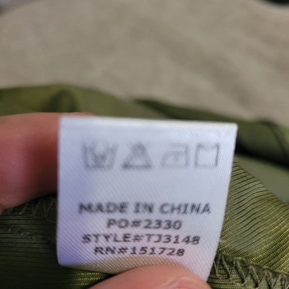 Olive Green Lace Trim Cami Top - Picture 5 of 5